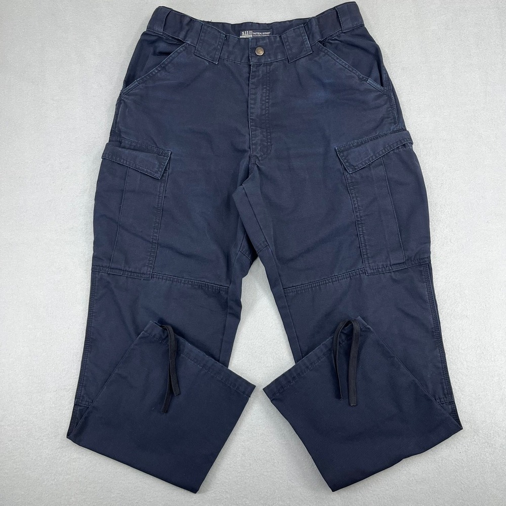 5.11 Tactical Series 74003 Mens Cargo Pants Blue Ripstop Size Medium Regular
